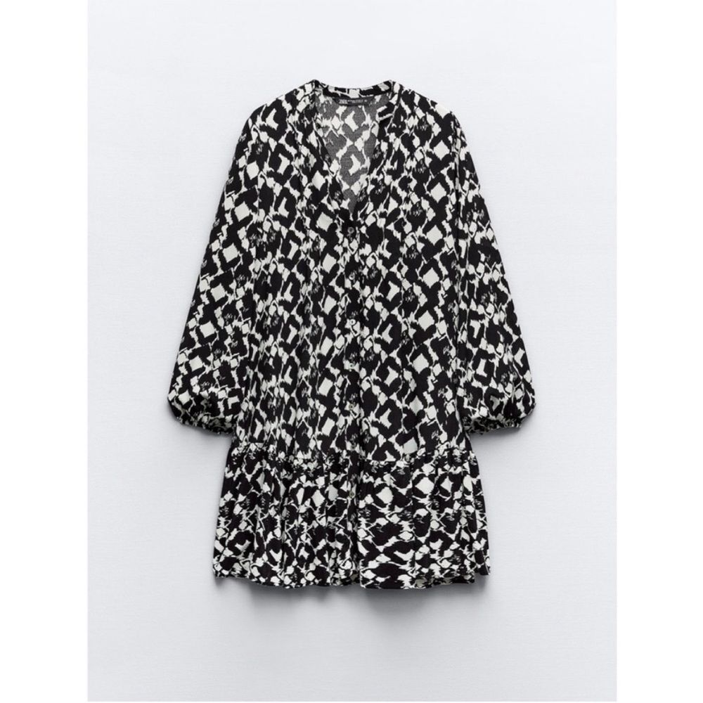 Zara Printed Mini Dress - Picture 5 of 11